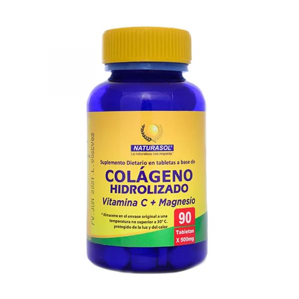 Colágeno Hidrolizado con Vitamina C + Magnesio Cápsulas x 90
