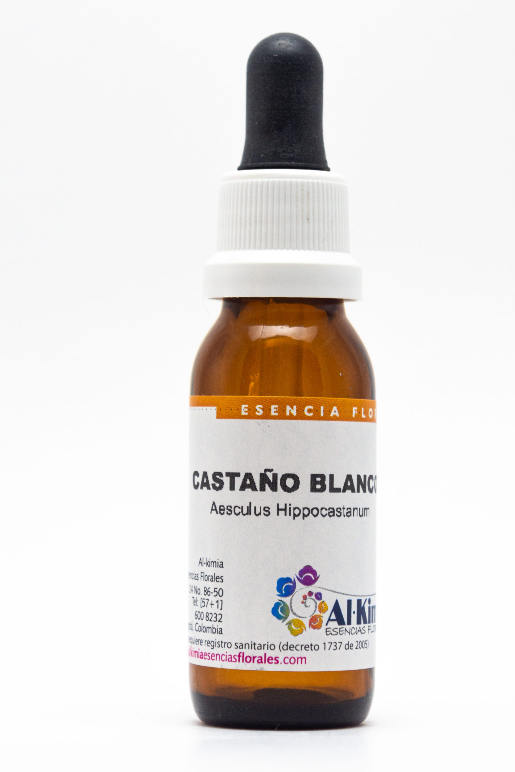 Castaño Blanco Botella Stock