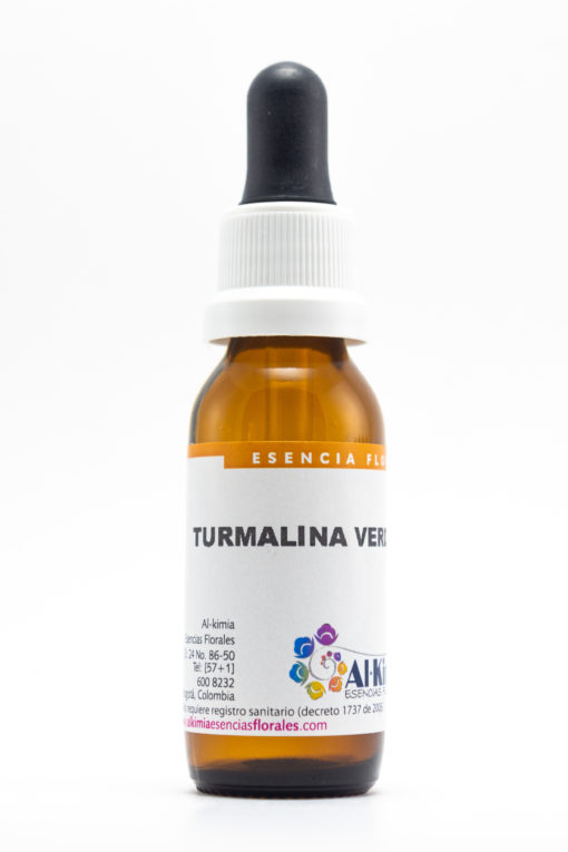 Turmalina verde Botella Stock